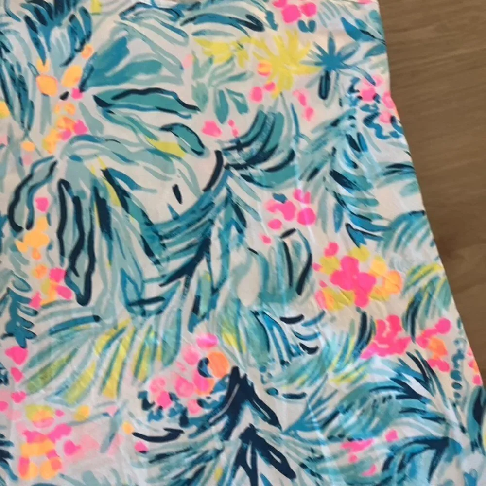 LILLY PULITZER Melle Trapeze Dress Serene Blue Tippy Top Racerback cotton XXS - Picture 7 of 12